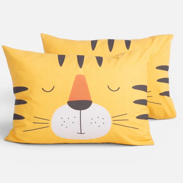 Παιδική Μαξιλαροθήκη (52x72) Nef-Nef Homeware Junior Happy Tiger