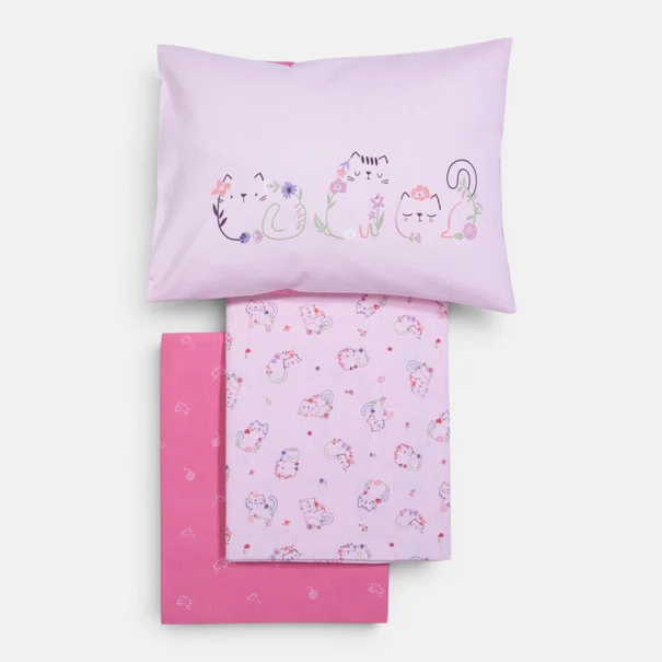 Σεντόνια Κούνιας (Σετ) Nef-Nef Homeware Baby Cats Are Perfect