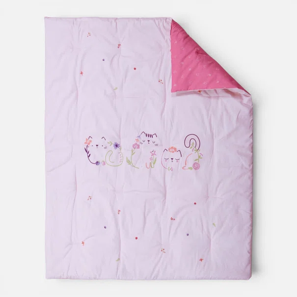 Πάπλωμα Κούνιας (110x140) 2 Όψεων Nef-Nef Homeware Baby Cats Are Perfect