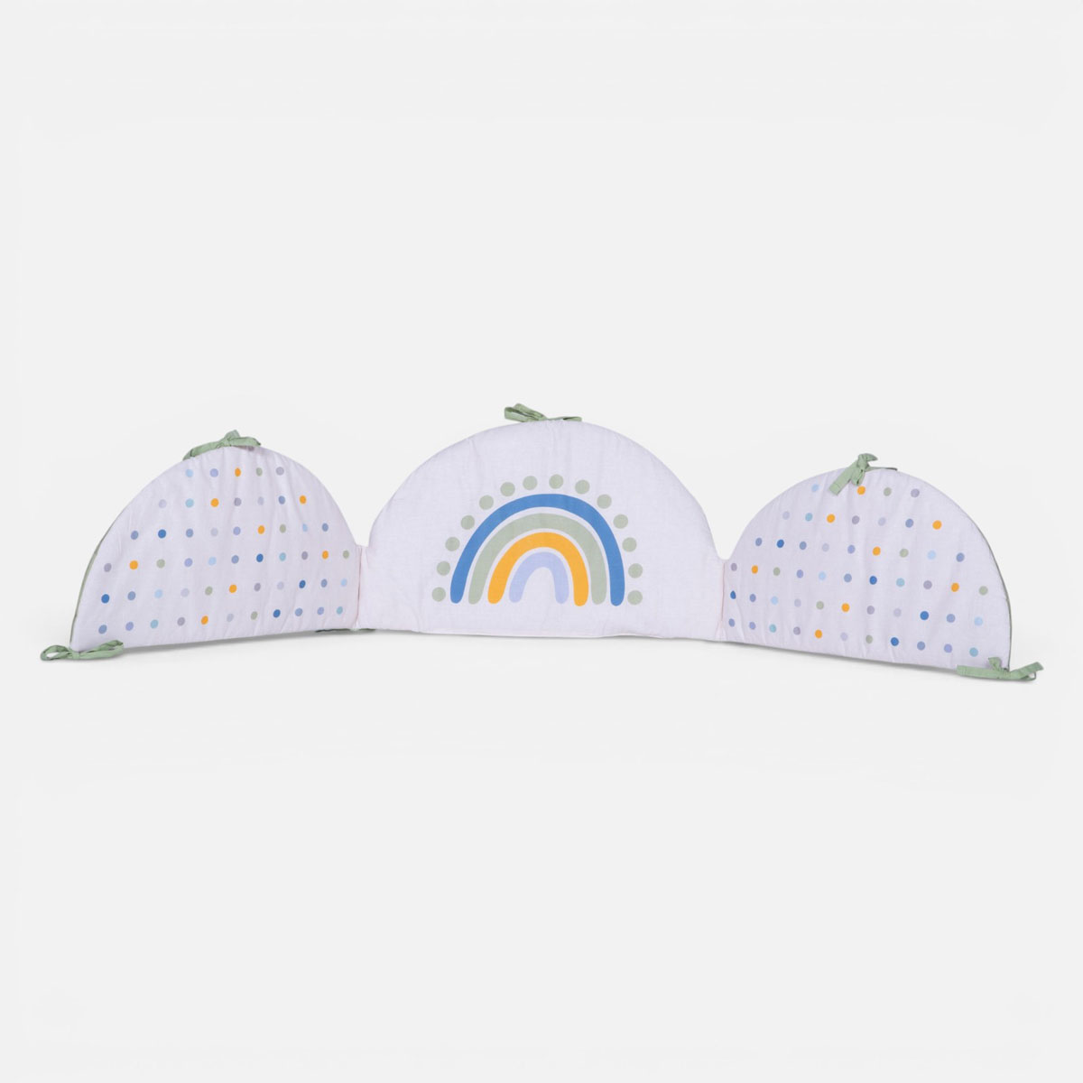 Πάντα Κούνιας (187x40) Nef-Nef Homeware Baby Dots Ecru/Green