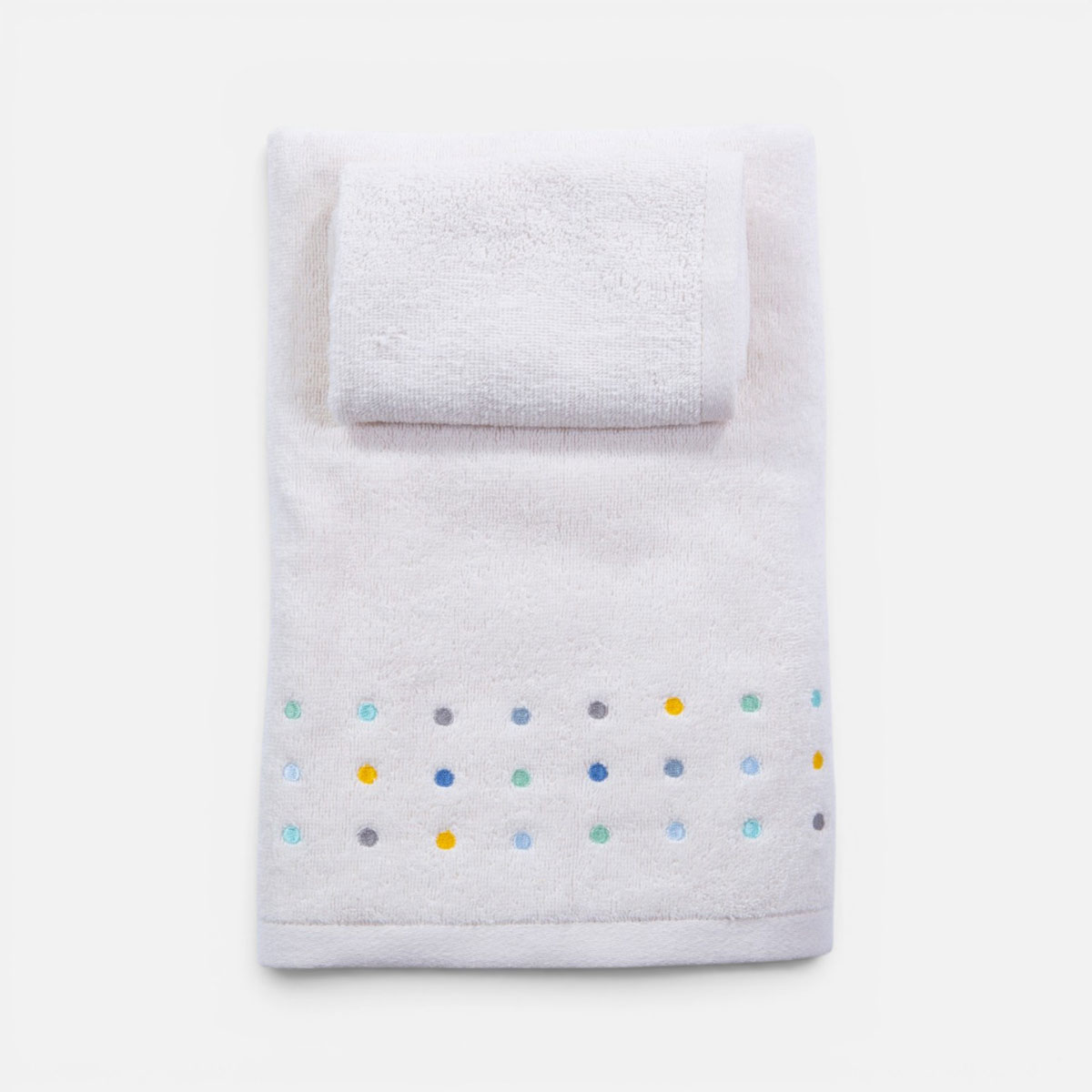 Παιδικές Πετσέτες (Σετ 2τμχ) Nef-Nef Homeware Baby Dots Ecru/Blue 420gsm