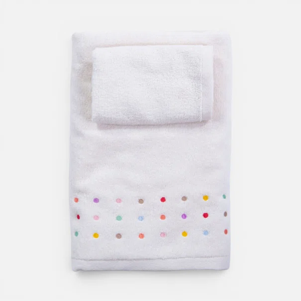 Παιδικές Πετσέτες (Σετ 2τμχ) Nef-Nef Homeware Baby Dots Ecru/Pink 420gsm