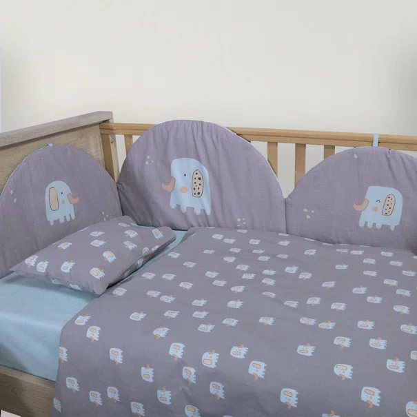 Σεντόνια Κούνιας (Σετ) Nef-Nef Homeware Baby Elephants 26