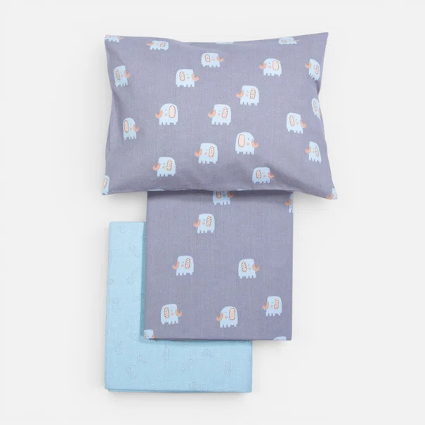Σεντόνια Κούνιας (Σετ) Nef-Nef Homeware Baby Elephants 26