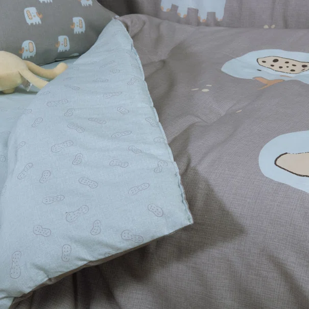 Πάπλωμα Κούνιας (110x140) 2 Όψεων Nef-Nef Homeware Baby Elephants 26