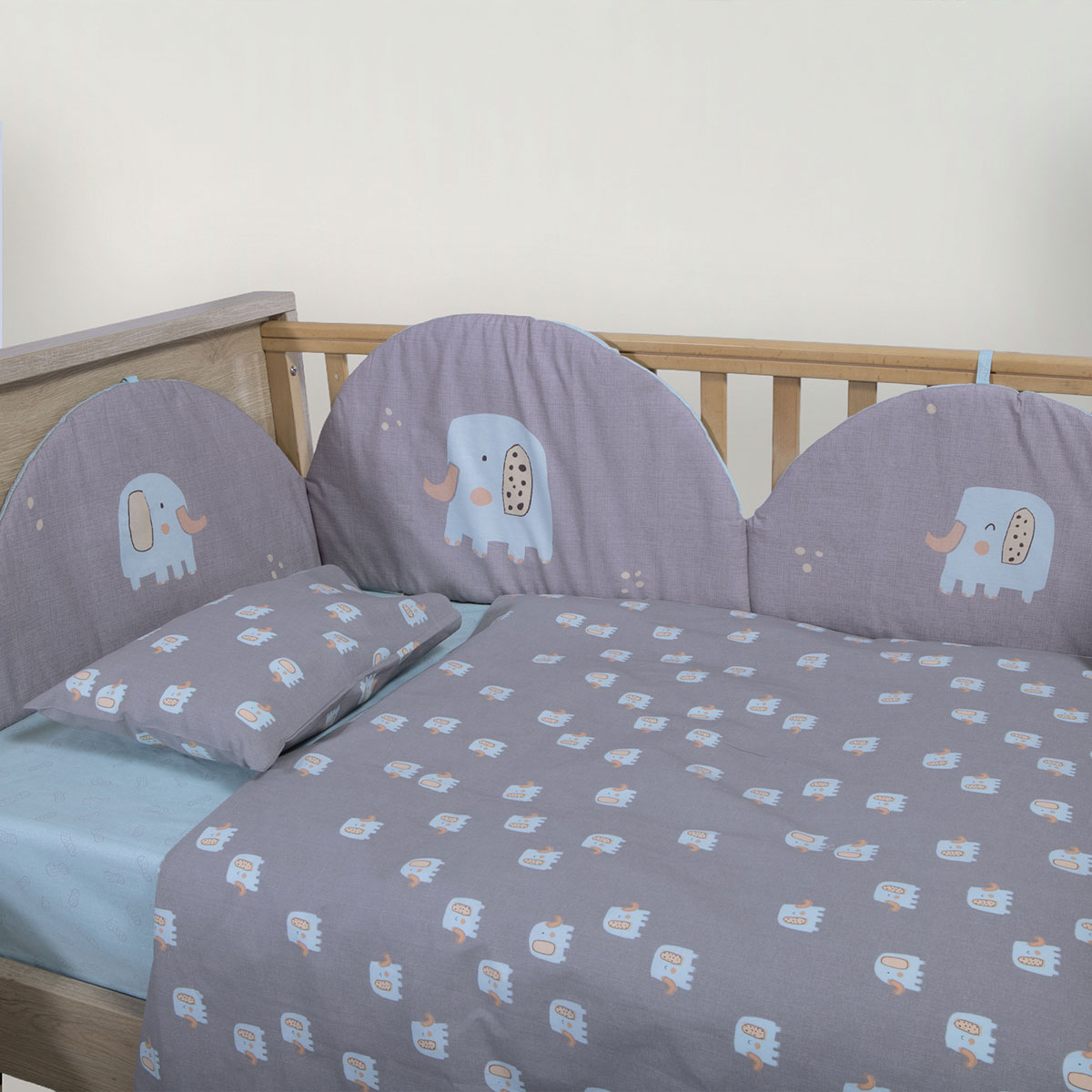 Πάντα Κούνιας (187x40) Nef-Nef Homeware Baby Elephants 26