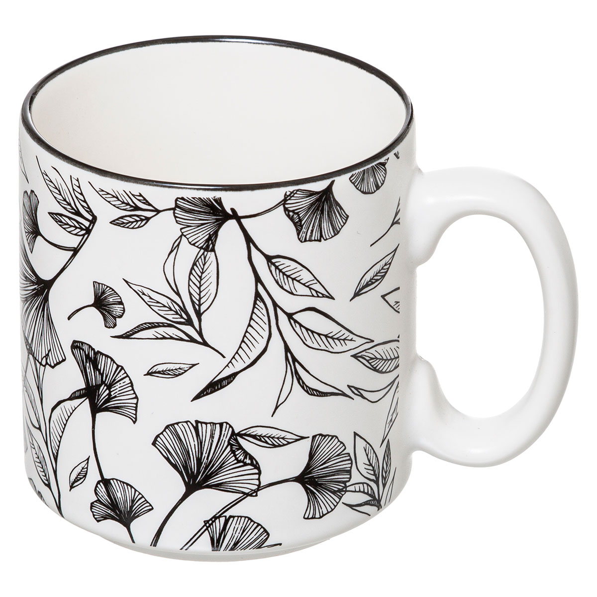 Κούπες 260ml Με Στάντ (Σετ 4τμχ) S-D White Floral 176945A