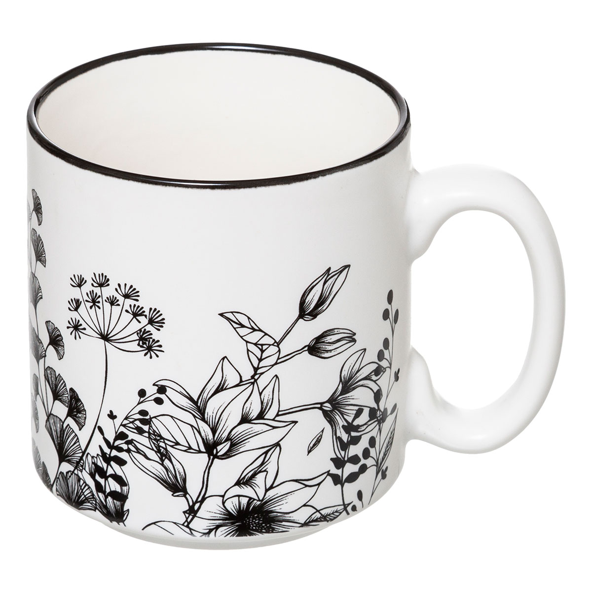 Κούπες 260Ml με Στάντ (Σετ 4Τμχ) S-D White Floral 176945A Είδη Σερβιρίσματος & Φλυτζάνια Καφέ Τσαγιού Spitishop