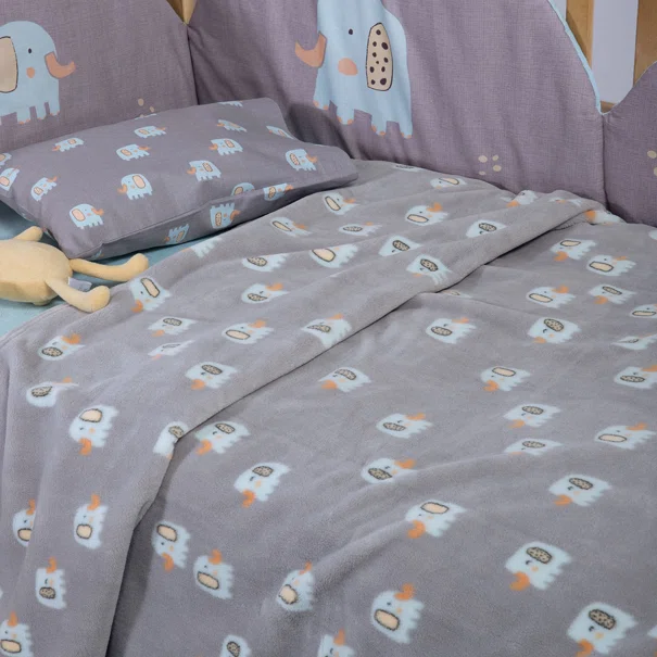 Κουβέρτα Fleece Κούνιας (100x140) Nef-Nef Homeware Baby Elephants 26