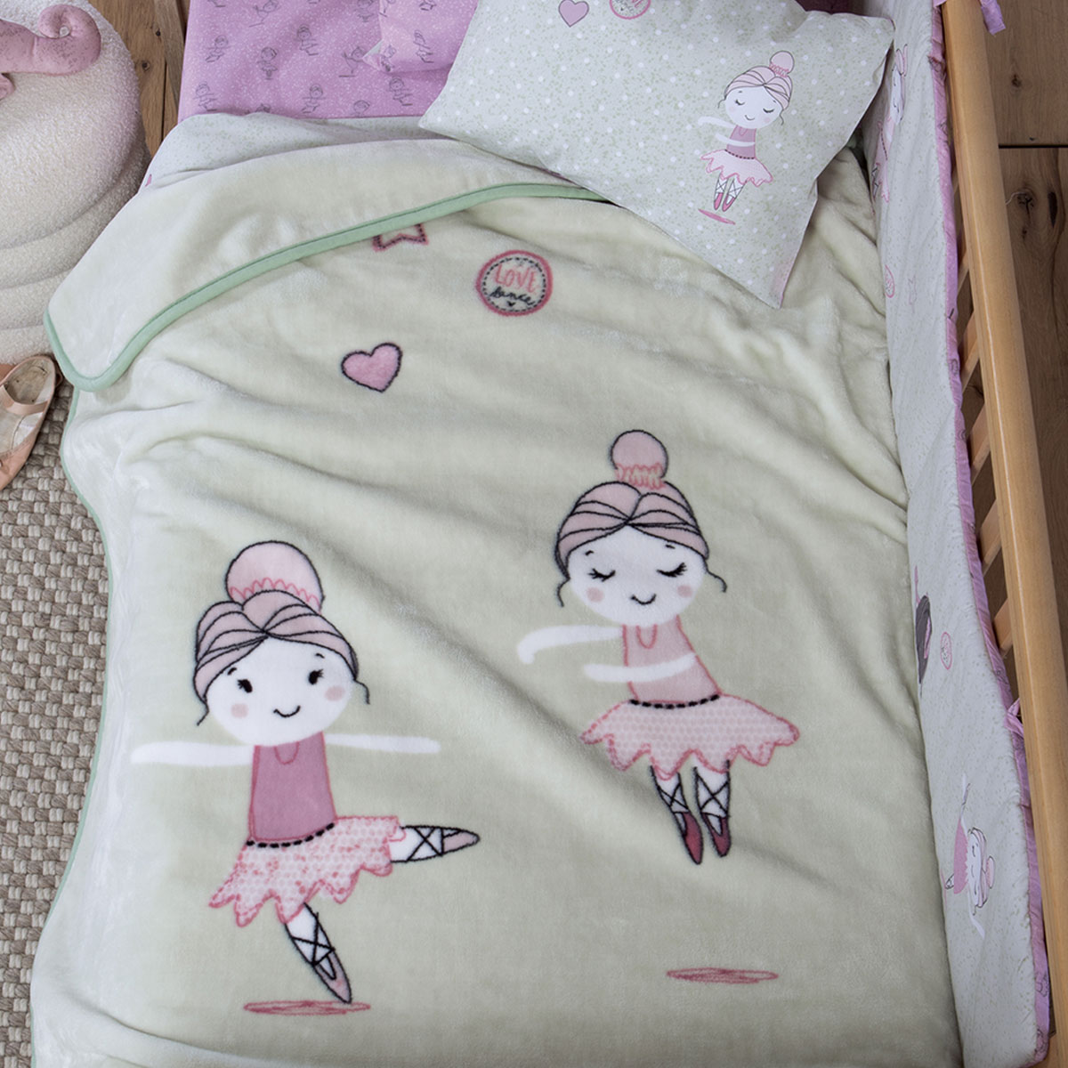 Κουβέρτα Βελουτέ Αγκαλιάς (75x100) Nef-Nef Homeware Baby Ballerine World