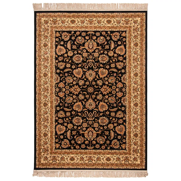 Χαλί (200x290) Βιοκαρπέτ Isfahan 3783B Black/ Cream