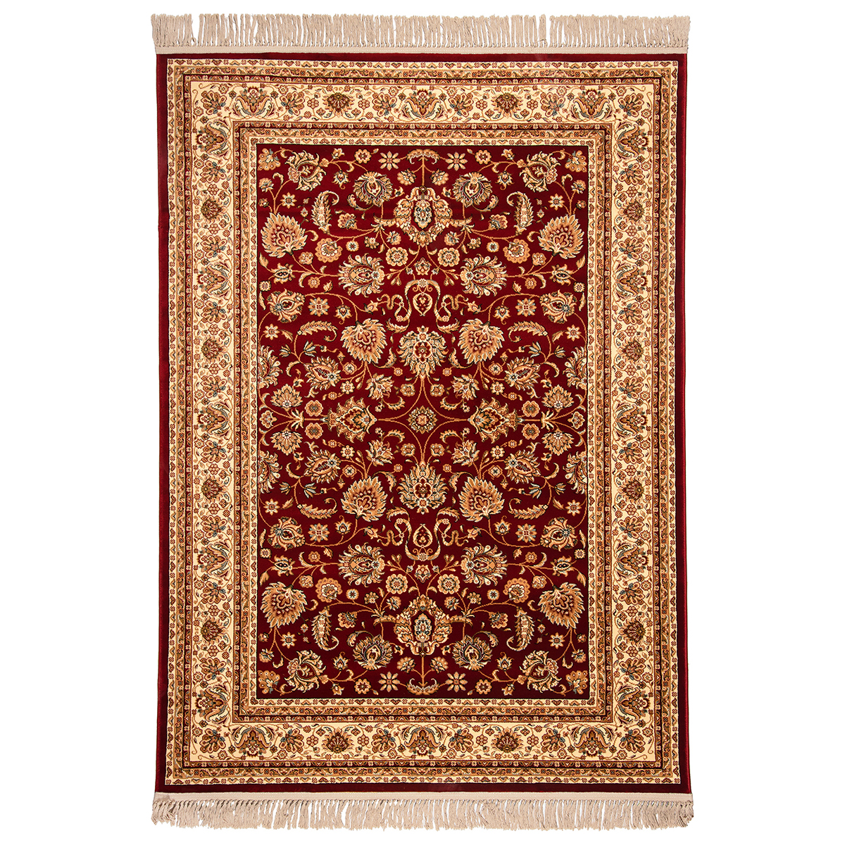 Χαλί (200X290) Βιοκαρπέτ Isfahan 3783B Red Cream Χαλιά Σαλονιού Χειμερινά Κλασικά Spitishop