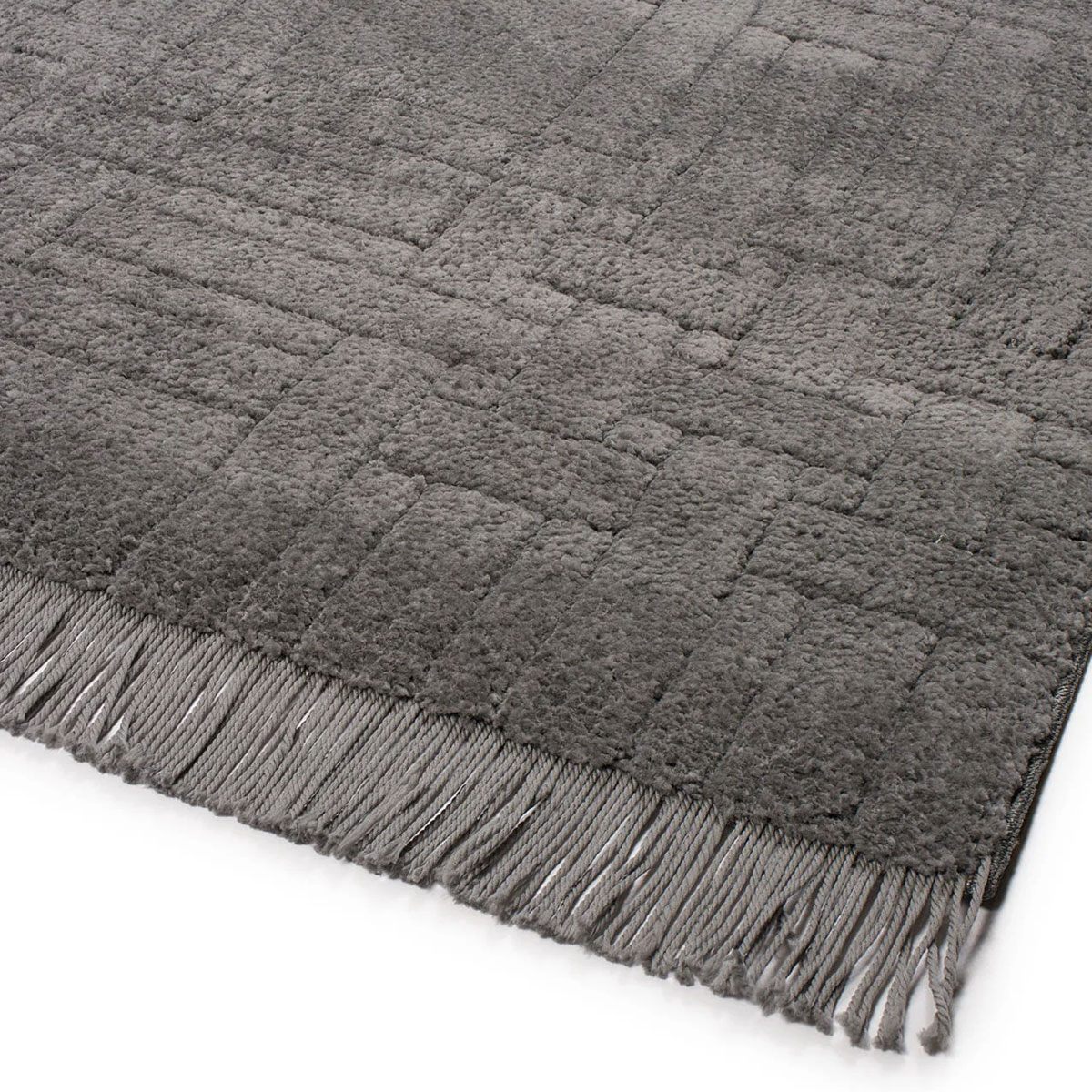 Χαλί Διαδρόμου (80x220) Βιοκαρπέτ Dorothea 1215A Dark Grey