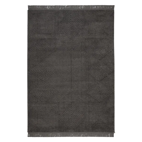 Χαλί (160x230) Βιοκαρπέτ Dorothea 1171A Dark Grey