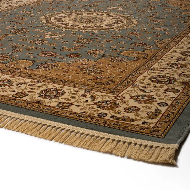 Στρογγυλό Χαλί (Φ180) Βιοκαρπέτ Isfahan 2438A Blue Cream