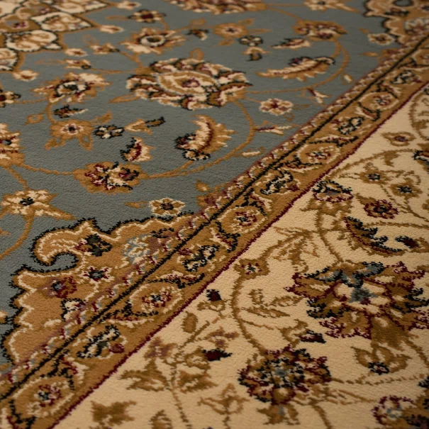 Στρογγυλό Χαλί (Φ180) Βιοκαρπέτ Isfahan 2438A Blue Cream