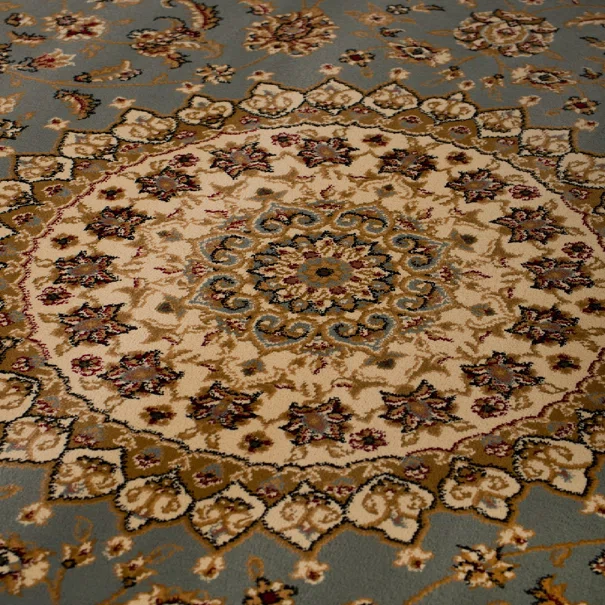 Χαλί Διαδρόμου (80x140) Βιοκαρπέτ Isfahan 2438A Blue Cream