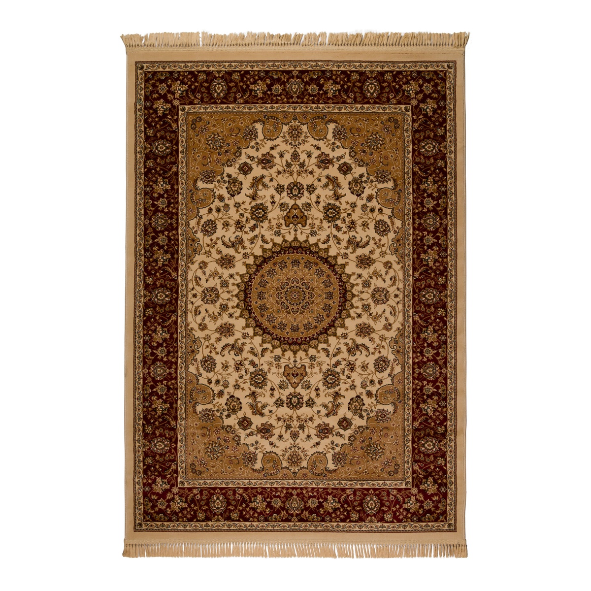 Χαλί Διαδρόμου (80X140) Βιοκαρπέτ Isfahan 2438A Cream Red Χαλιά Κουζίνας Spitishop