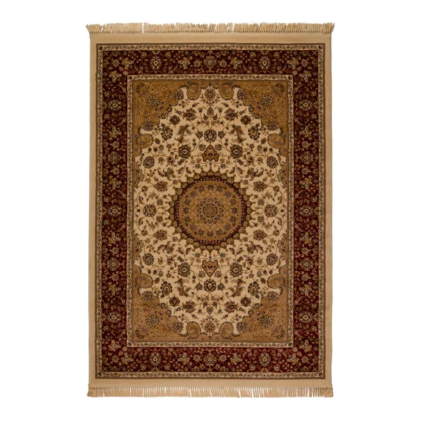 Χαλί Διαδρόμου (80x140) Βιοκαρπέτ Isfahan 2438A Cream Red