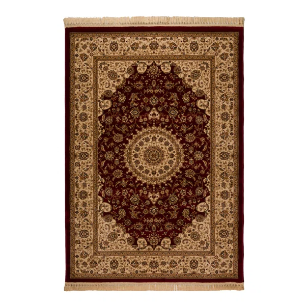 Χαλί Διαδρόμου (80x220) Βιοκαρπέτ Isfahan 2438A Red Cream