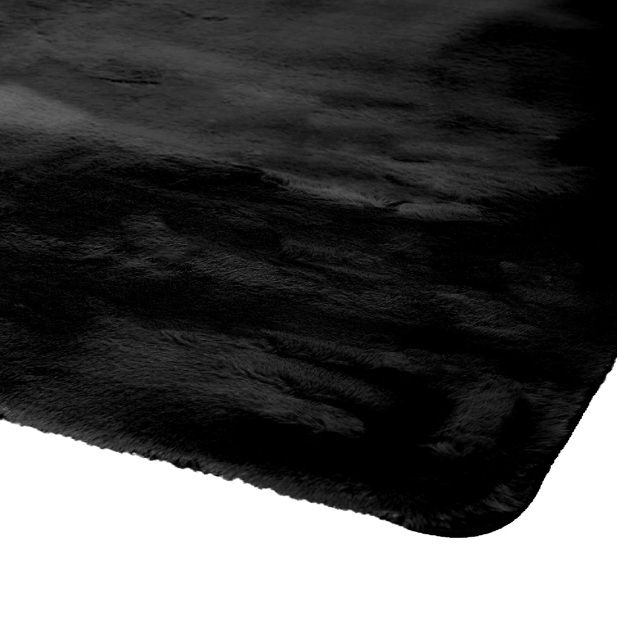 Χαλί Διαδρόμου Γούνινο (67X140) Βιοκαρπέτ Cloud R01 Black Χαλιά Σετ Κρεβατοκάμαρας Spitishop