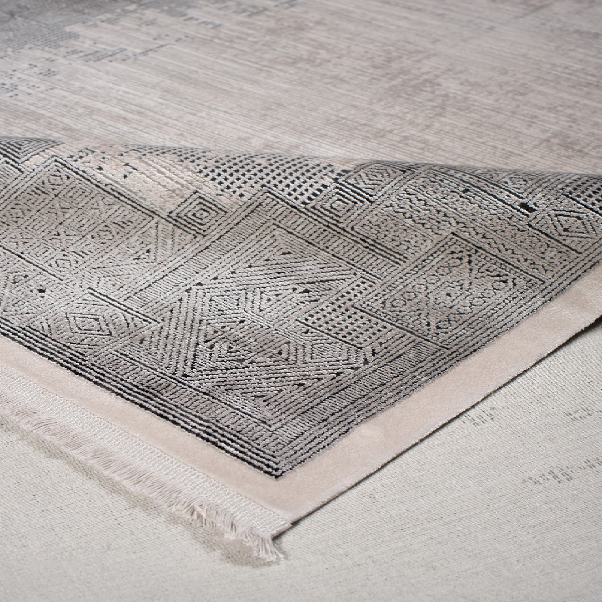 Χαλί (200X290) Naf Opera 15468 G01 Grey Χαλιά Σαλονιού Χειμερινά Μοντερνα Spitishop