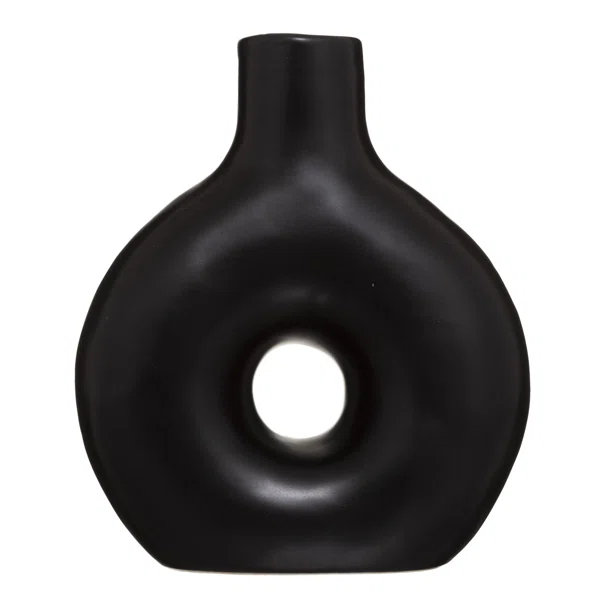 Διακοσμητικό Βάζο (17x21) A-S Circle Black 185411
