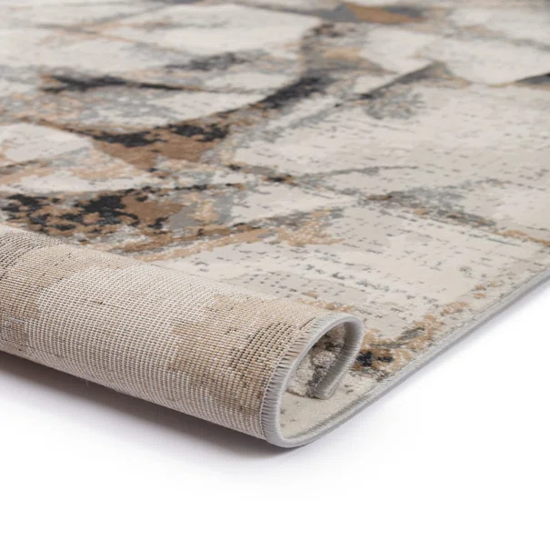 Χαλί Διαδρόμου (80x150) Βιοκαρπέτ Fanci IF31A White D. Grey