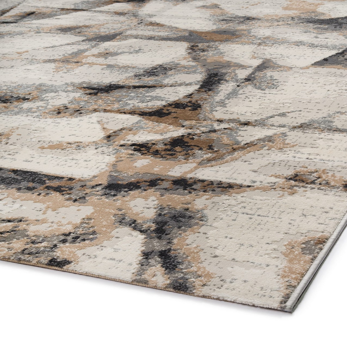 Χαλί (160x230) Βιοκαρπέτ Fanci IF31A White D. Grey