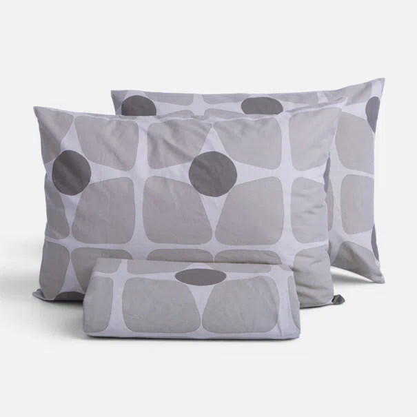 Παπλωματοθήκη Μονή (Σετ 170x240) 2 Όψεων Nef-Nef Homeware Casual Coreo Grey
