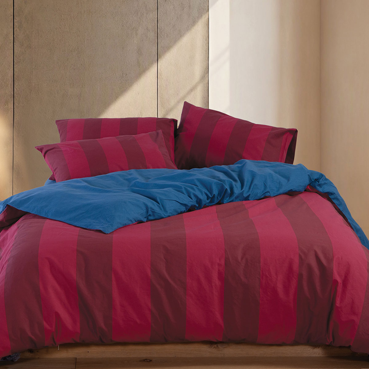 Σεντόνια Υπέρδιπλα (Σετ) Nef-Nef Homeware Casual Vertia Bordo