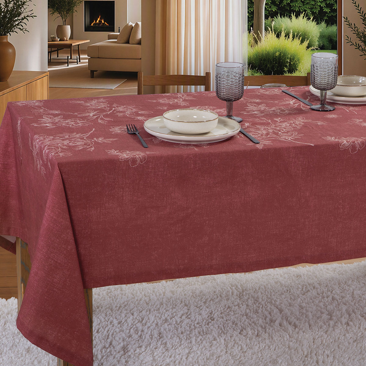 Τραπεζομάντηλο (140x240) Nef-Nef Homeware Dream Bordo