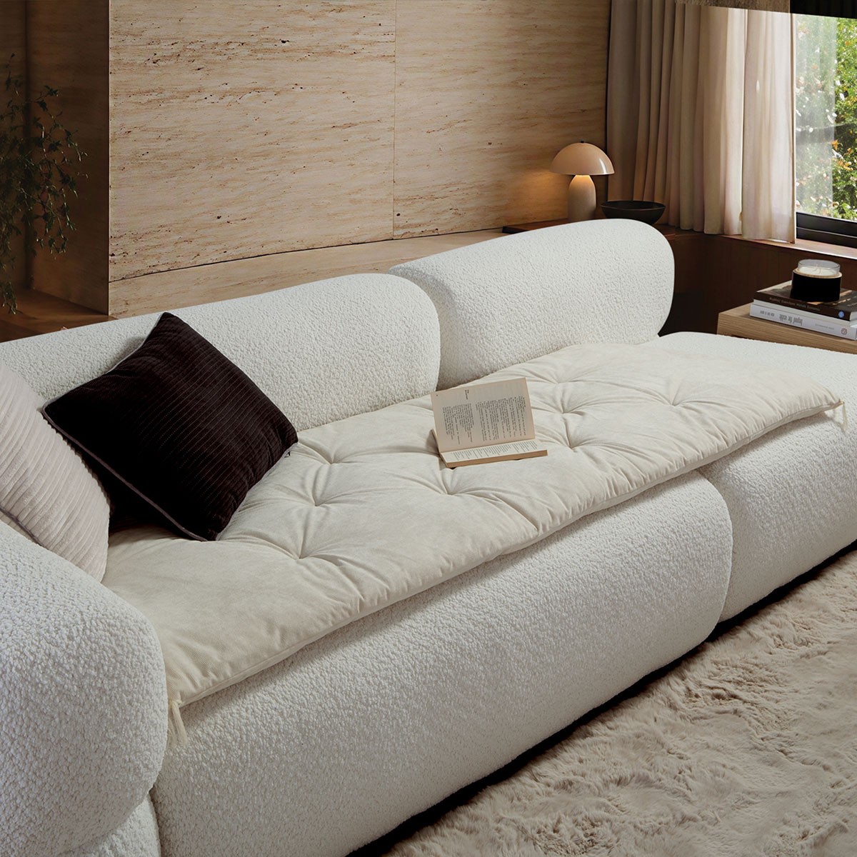 Ανώστρωμα Καναπέ (70x180) Nef-Nef Homeware Eriete Ecru