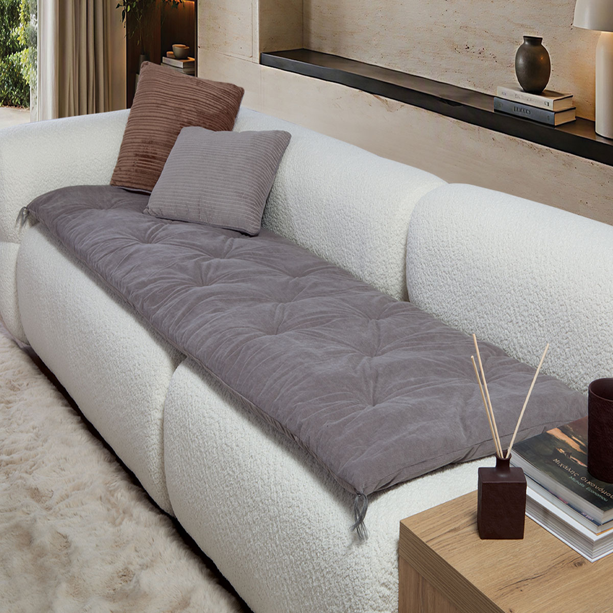 Ανώστρωμα Καναπέ (70x180) Nef-Nef Homeware Eriete Grey