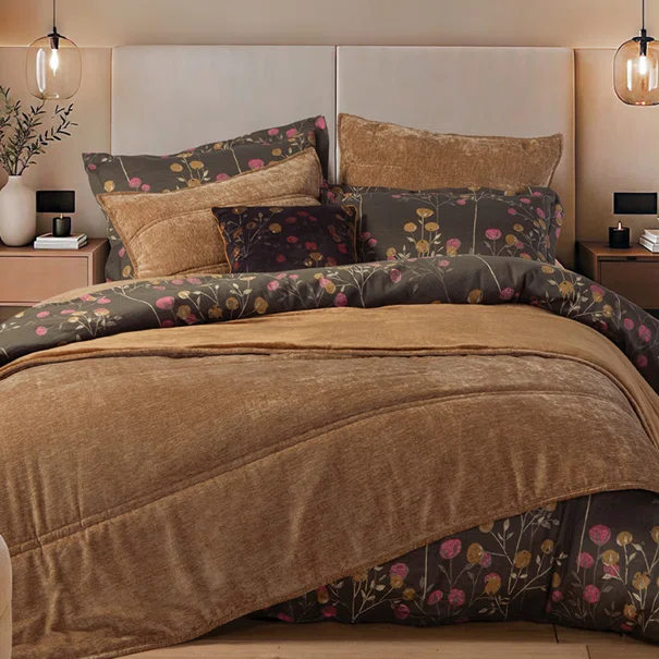 Κουβερτοπάπλωμα Υπέρδιπλο (240x220) Nef-Nef Homeware Vania Caramel