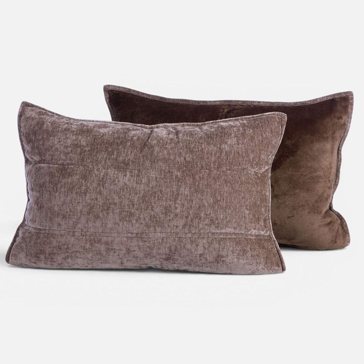 Ζεύγος Μαξιλαροθήκες (52x72) Nef-Nef Homeware Vania Coffee