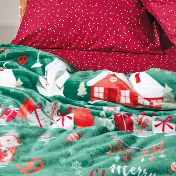 Κουβέρτα Fleece Μονή (160x220) Kentia Cupid