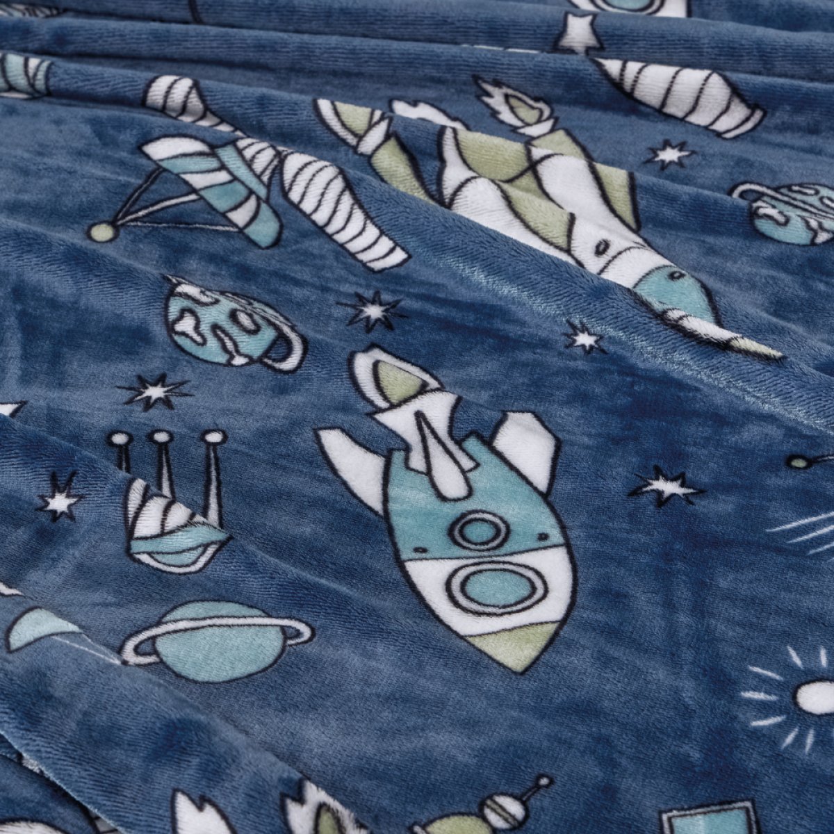 Κουβέρτα Fleece Μονή (160x220) Kentia Milky