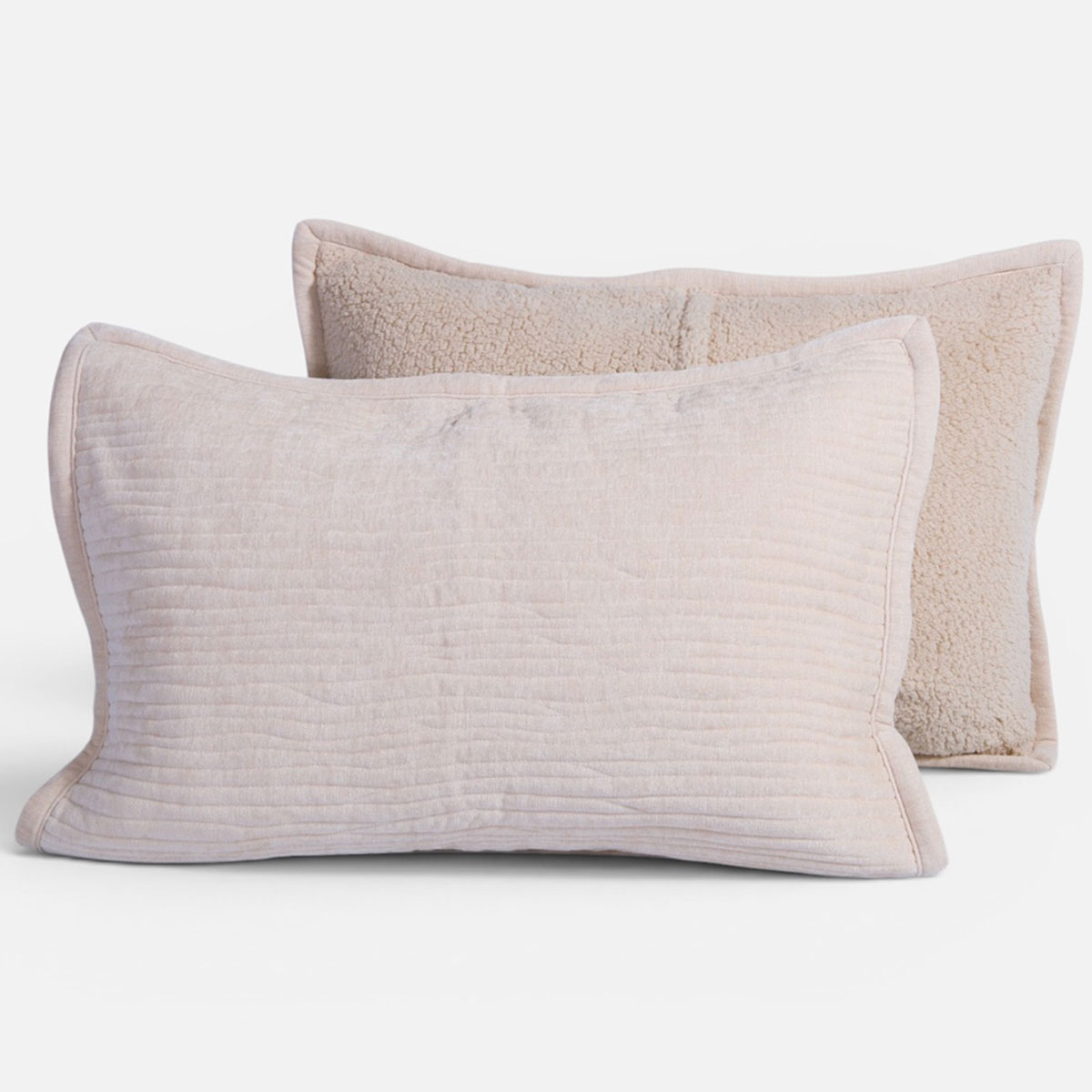 Ζεύγος Μαξιλαροθήκες (52x72) Nef-Nef Homeware Elements Brave Cream