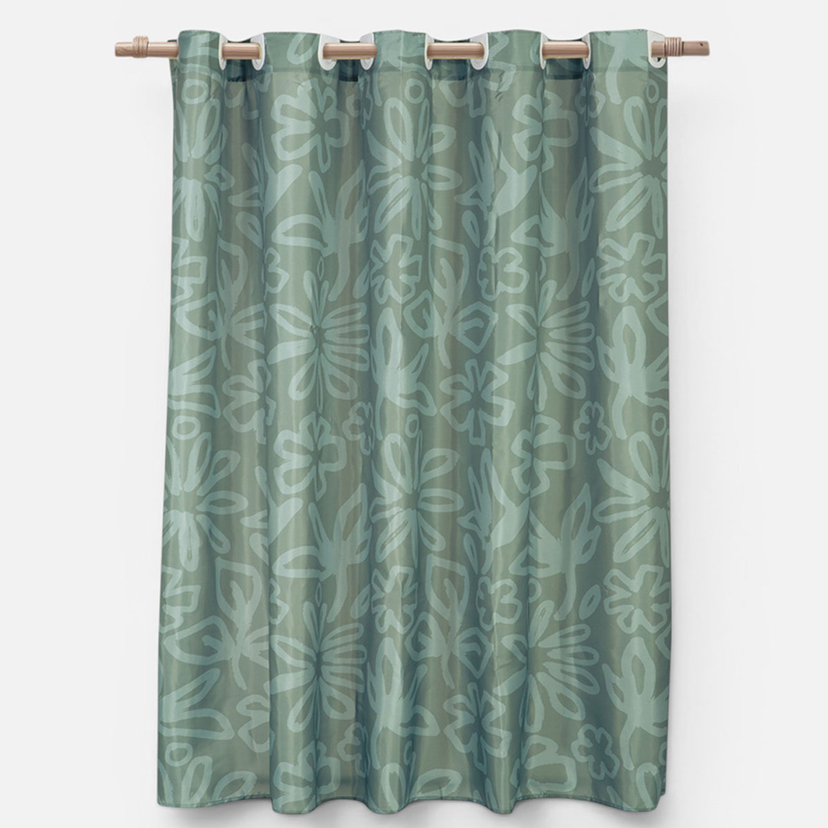 Κουρτίνα Μπάνιου (180x180) Με Τρουκς Nef-Nef Homeware Harmony Green