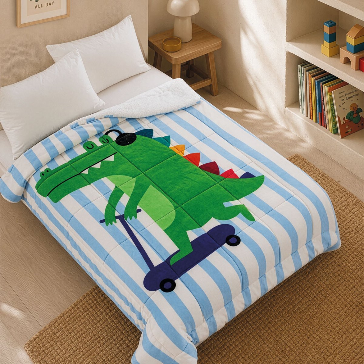 Κουβερτοπάπλωμα Μονό (160x220) Rythmos Rolling Croc