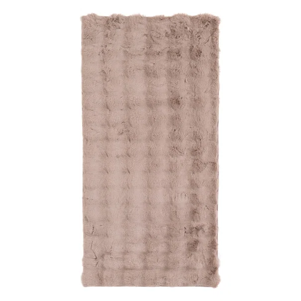 Χαλί Διαδρόμου Γούνινο (70x140) Royal Carpet Bunny Bubble Canvas Beige
