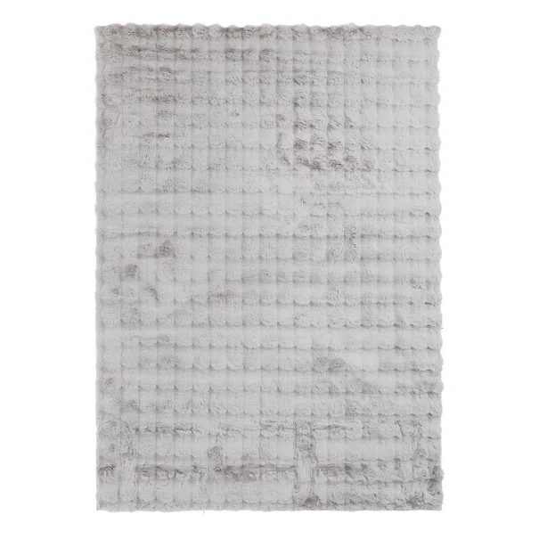 Χαλί Γούνινο (120x180) Royal Carpet Bunny Bubble Canvas Silver
