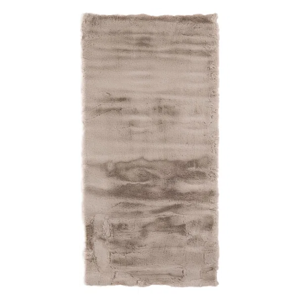 Χαλί Διαδρόμου Γούνινο (67x140) Royal Carpet Bunny Canvas Taupe