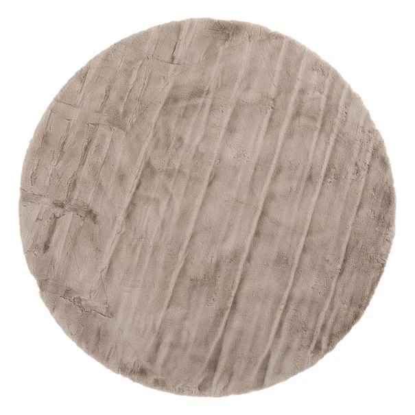 Στρογγυλό Χαλί Γούνινο (Φ200) Royal Carpet Bunny Canvas Taupe
