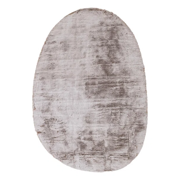 Οβάλ Χαλί Γούνινο (170x240) Royal Carpet Bunny Canvas Brown