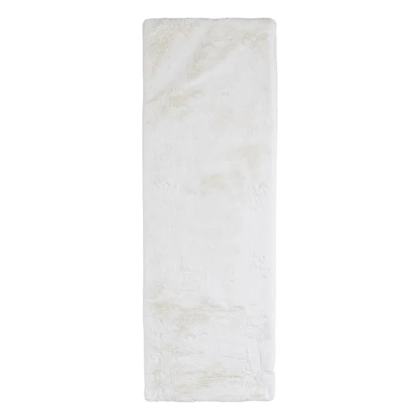 Χαλί Διαδρόμου Γούνινο (70x200) Royal Carpet Bunny Canvas White