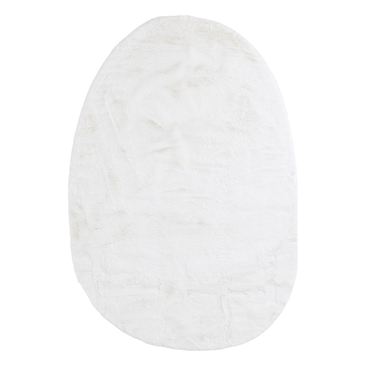 Οβάλ Χαλί Γούνινο (170x240) Royal Carpet Bunny Canvas White
