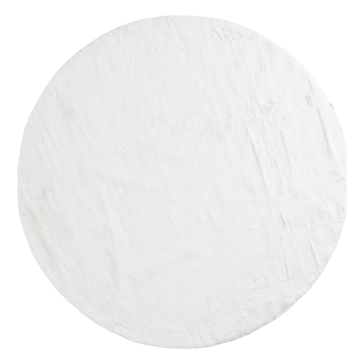 Στρογγυλό Χαλί Γούνινο (Φ200) Royal Carpet Bunny Canvas White
