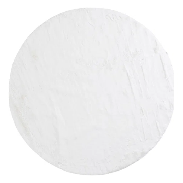 Στρογγυλό Χαλί Γούνινο (Φ200) Royal Carpet Bunny Canvas White
